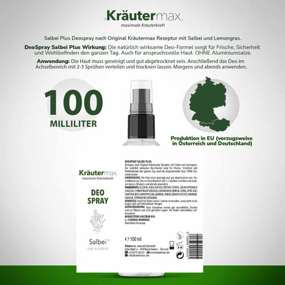 Salbei Deo 4 x 100 ml 5 Etikett