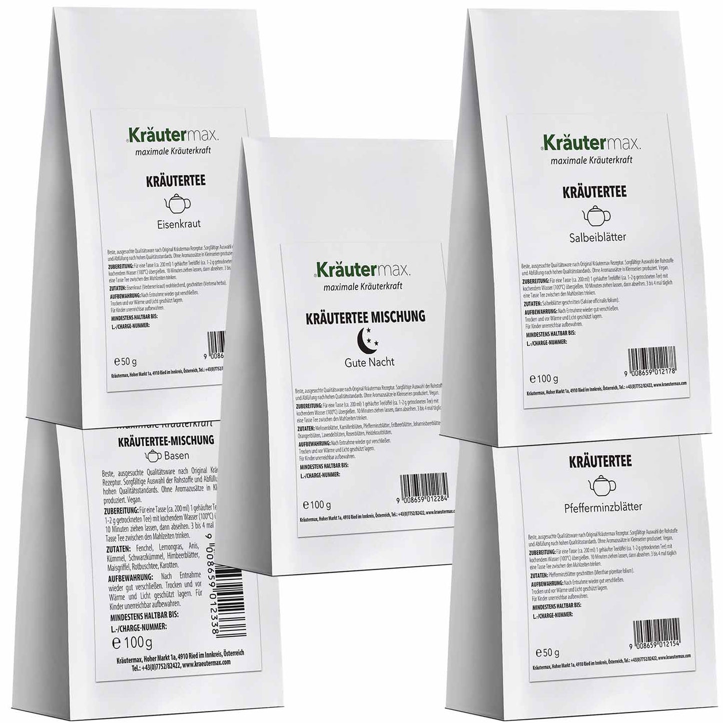Tee Klassiker Set 5 Packungen AKTION