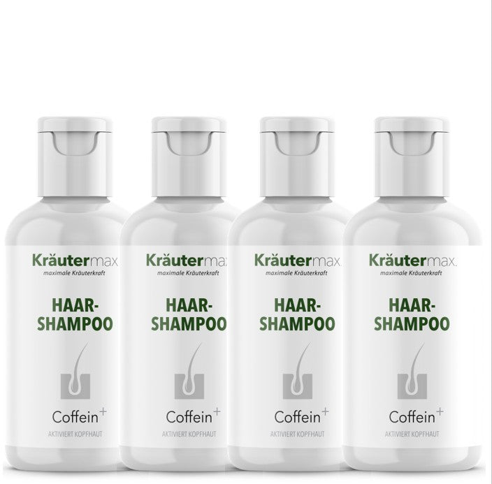 Haarshampoo Coffein+  4 x 250 ml