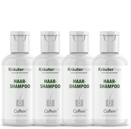 Haarshampoo Coffein+  4 x 250 ml