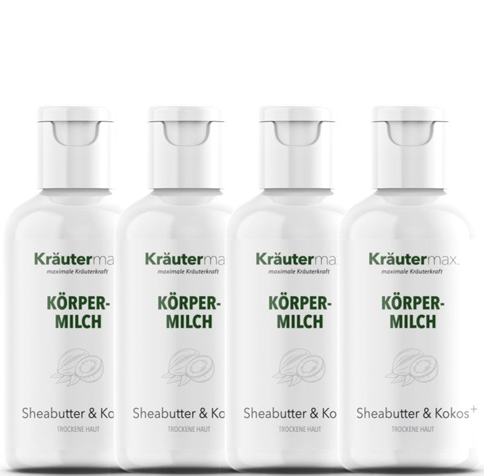 Körpermilch Sheabutter & Kokos+ 4 x 250 ml