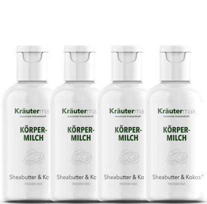 Körpermilch Sheabutter & Kokos+ 4 x 250 ml