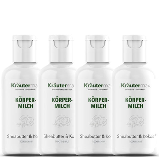 Körpermilch Sheabutter & Kokos+ 4 x 250 ml
