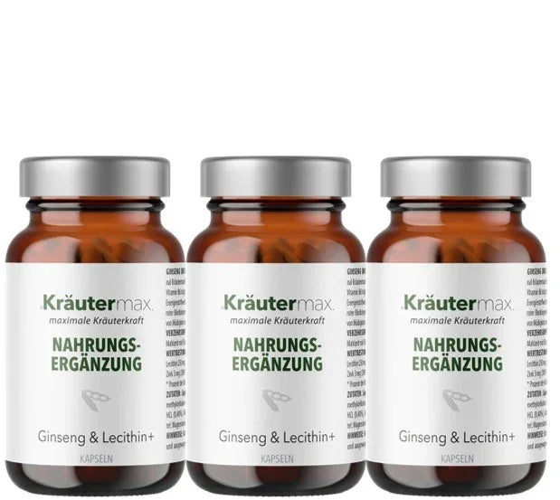 Ginseng und Lecithin+ Kapseln 3 x 60 Stück AKTION