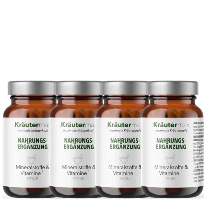 Mineralstoffe und Vitamine Kapseln 4 x 60 Stück
