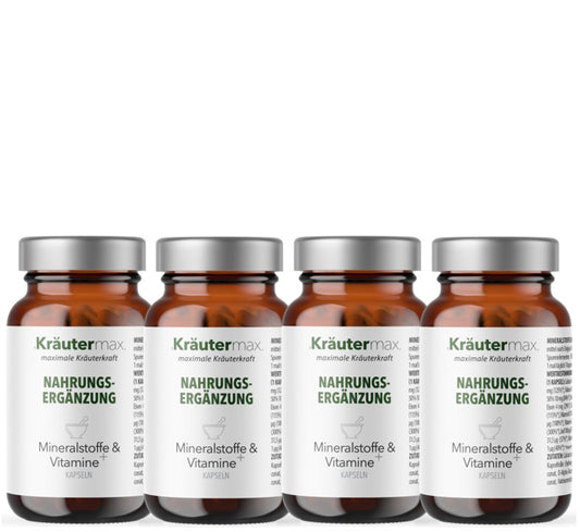 Mineralstoffe und Vitamine Kapseln 4 x 60 Stück