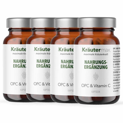 OPC und Vitamin C Kapseln Kapseln 4 x 90 Stück AKTION