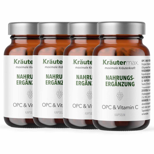 OPC und Vitamin C Kapseln Kapseln 4 x 90 Stück AKTION