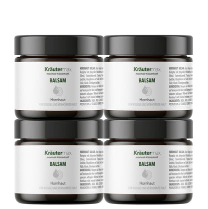 Hornhaut Balsam von Kräutermax, Pflegesalbe in Tube, 4 x 30 ml