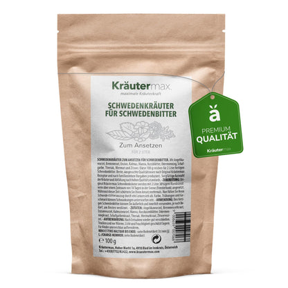 schwedenkräuter aufbewahrung Schwedenkräuter zum Ansetzen von Schwedenbitter 1 x 100 g