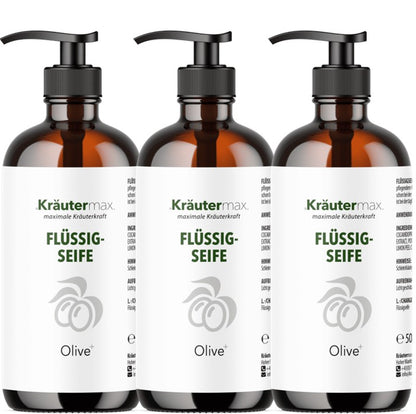 Oliven Seife flüssig 3 x 500 ml