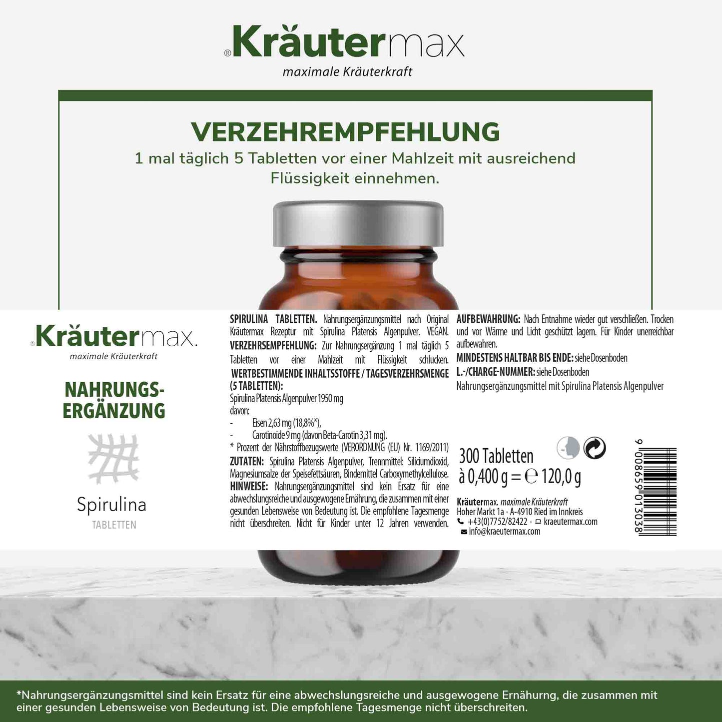 SpirulinaTabletten4Vorteile