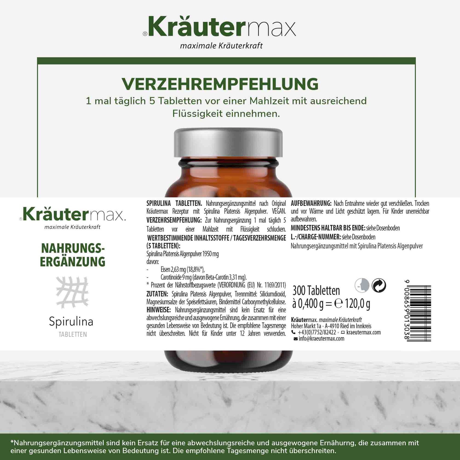 SpirulinaTabletten4Vorteile