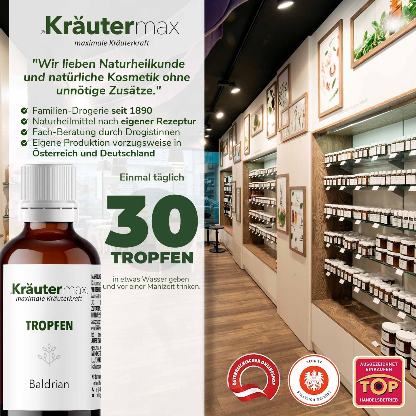 Dark Slate Gray Baldrian Tropfen 1 x 50 ml