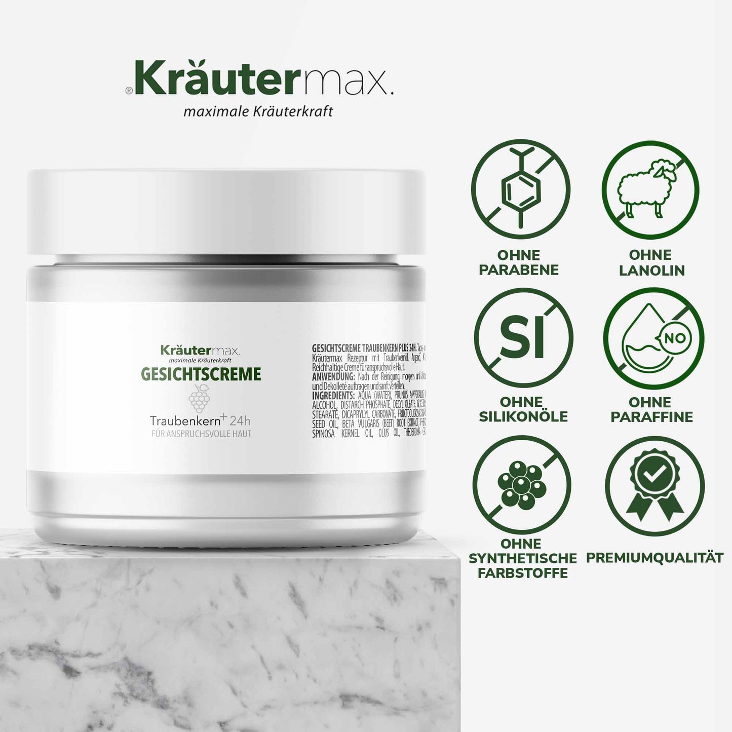 Traubenkernöl Creme Gesichtscreme 1 x 50 ml