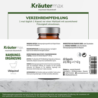 Ubiquinol 100 mg Kapseln 60 Stück