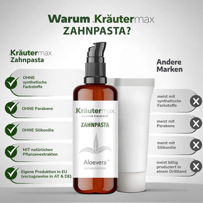 Aloe Vera Zahnpasta 4 x 50 ml AKTION - Kraeutermax