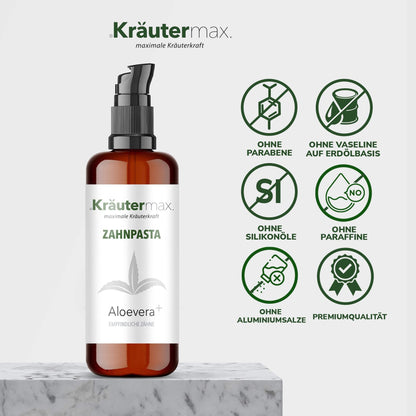 Aloe Vera Zahnpasta 4 x 50 ml AKTION - Kraeutermax