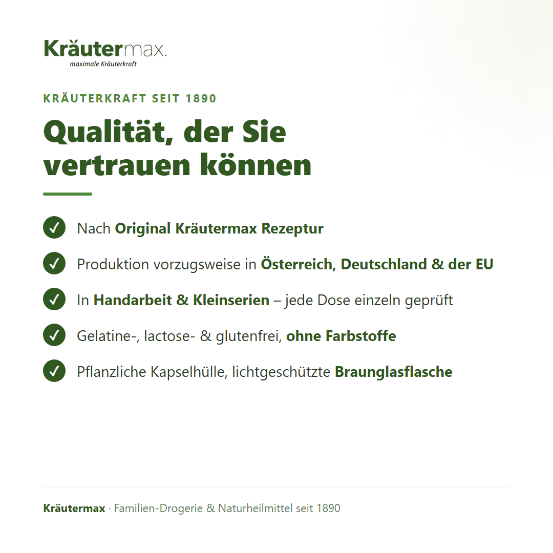 A bis Z Vitamine und Mineralstoffe Kapseln – Kräutermax Qualität: EU-Produktion, Handarbeit, seit 1890