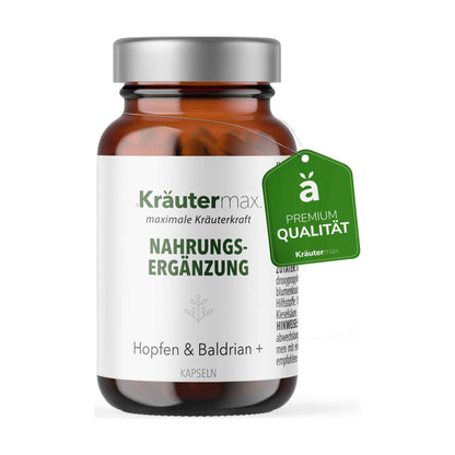 Hopfen & Baldrian + Kapseln 60 Stück – Kräutermax