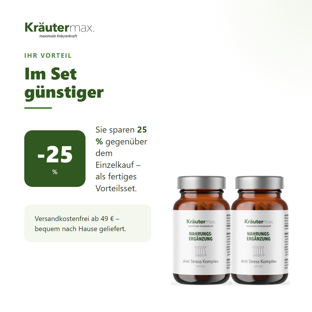 Antistress Kapseln 2 x 60 Stück – Ihr Vorteil: 25 % sparen gegenüber Einzelkauf