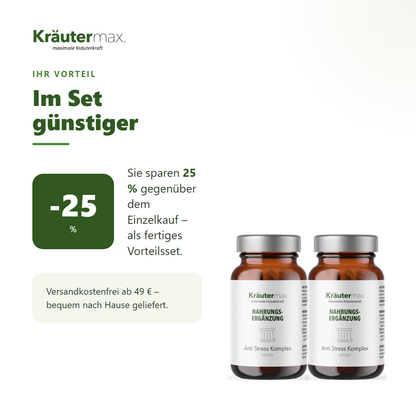 Antistress Kapseln 2 x 60 Stück – Ihr Vorteil: 25 % sparen gegenüber Einzelkauf