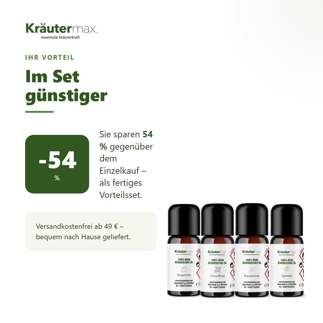 Ätherische Öle Sommer Set 4x10 ml – Ihr Vorteil: 54 % sparen gegenüber Einzelkauf