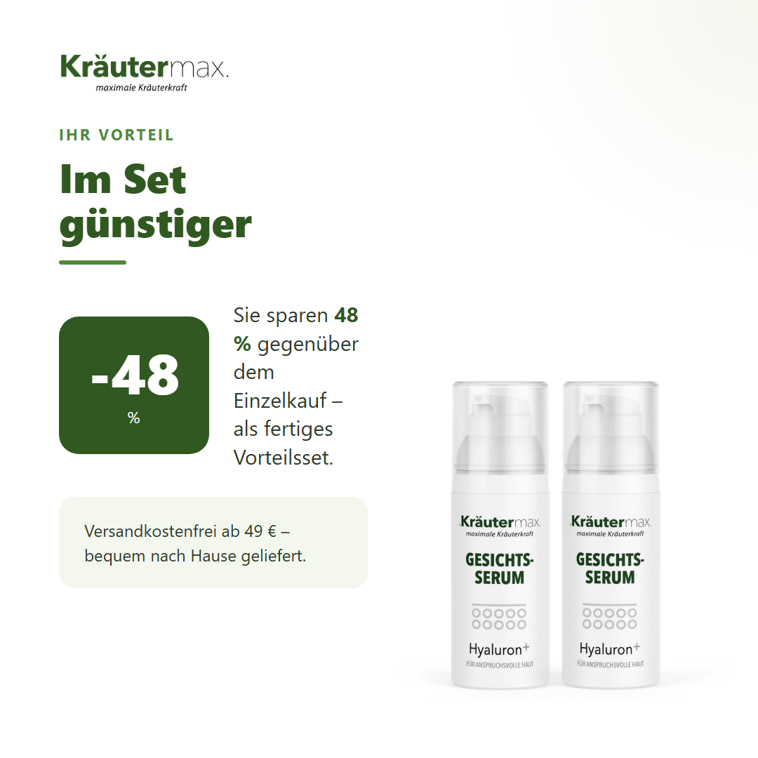 Hyaluron Serum 2 x 30 ml – Ihr Vorteil: 48 % sparen gegenüber Einzelkauf