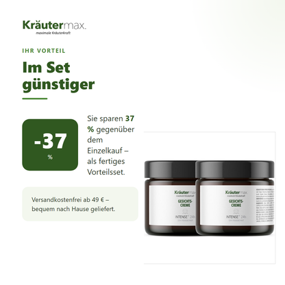 Intense Gesichtscreme 2 x 100 ml – Ihr Vorteil: 37 % sparen gegenüber Einzelkauf