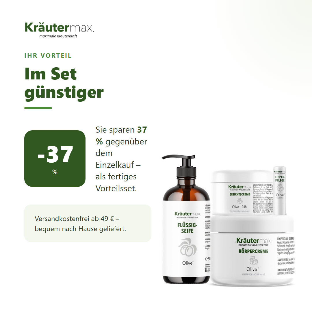 Olive 4er Set – Ihr Vorteil: 37 % sparen gegenüber Einzelkauf