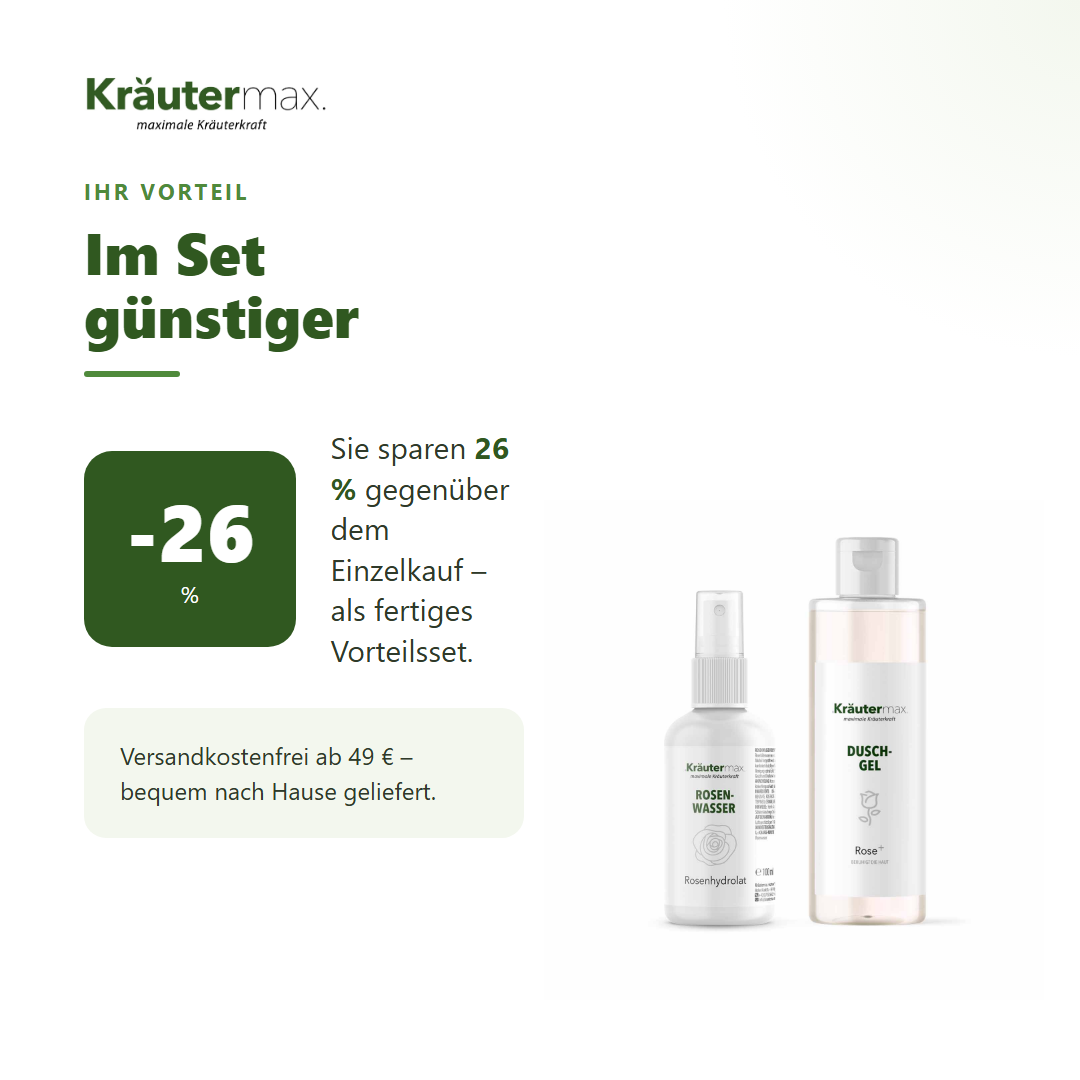 Rose DG+Wasser Set – Ihr Vorteil: 26 % sparen gegenüber Einzelkauf