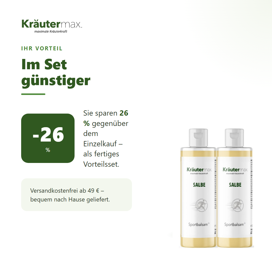 Sport Balsam 2 x 250 ml – Ihr Vorteil: 26 % sparen gegenüber Einzelkauf