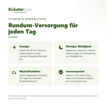 All in One Pulver – Vitamine & Mineralstoffe für Energie, Muskeln & Immunsystem