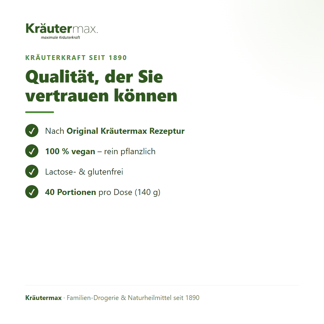 All in One Pulver – Kräutermax Qualität: vegan, lactose- & glutenfrei, 40 Portionen