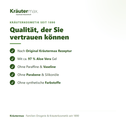 Aloe Vera Spray – Qualität: nach Original Kräutermax Rezeptur, ohne Parabene und Silikonöle