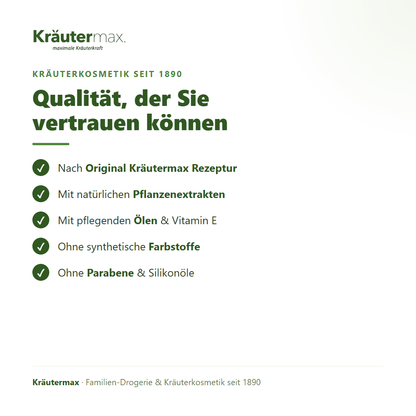 Aloevera Gesichtscreme – Qualität: nach Original Kräutermax Rezeptur, ohne Parabene und Silikonöle