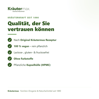 Andrographis Kapseln – Kräutermax Qualität: vegan, glutenfrei, HPMC-Kapselhülle