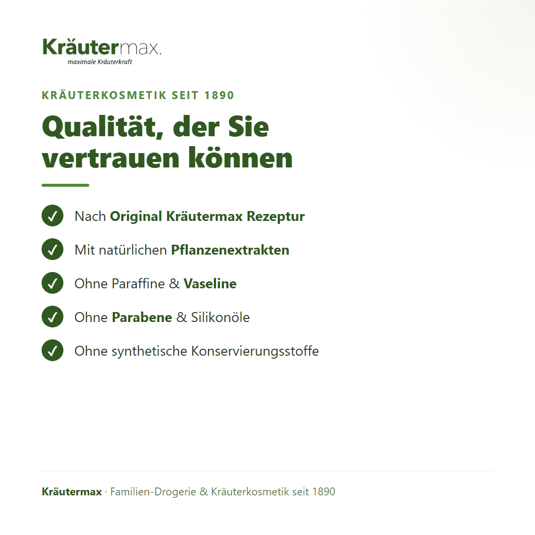 Balance Komplex Gesichtscreme – Qualität: nach Original Kräutermax Rezeptur, ohne Parabene und Silikonöle