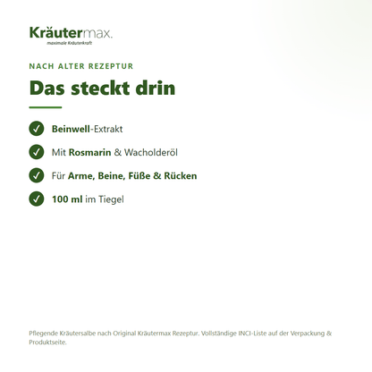 Beinwell Salbe – Inhaltsstoffe nach alter Rezeptur