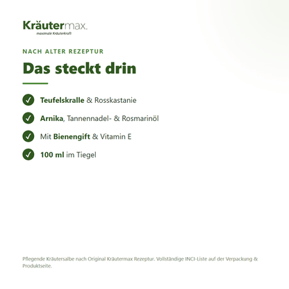 Bienengift Salbe – Inhaltsstoffe nach alter Rezeptur