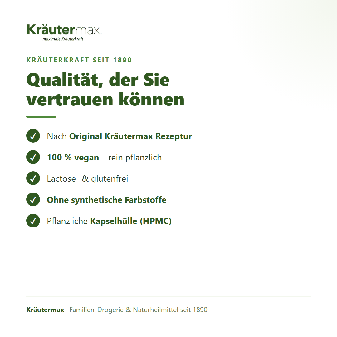 Bromelain und Papain Kapseln – 100 % vegan, lactose- und glutenfrei, pflanzliche Kapselhülle, Original Kräutermax Rezeptur | Kräutermax