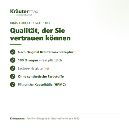 Bromelain und Papain Kapseln – 100 % vegan, lactose- und glutenfrei, pflanzliche Kapselhülle, Original Kräutermax Rezeptur | Kräutermax