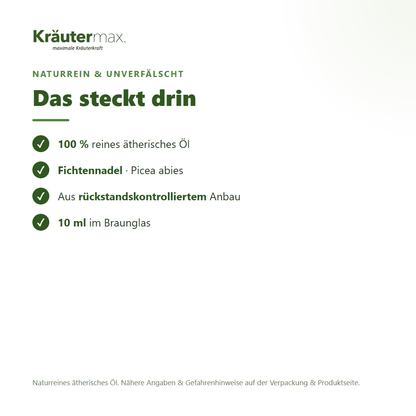 Fichtennadel Öl – naturreines ätherisches Öl, Herkunft und Gewinnung