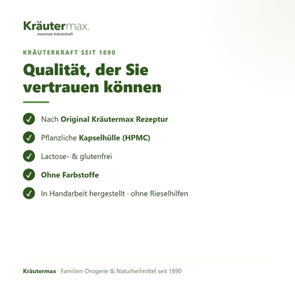 Gelenkaktiv Kapseln – pflanzliche HPMC-Kapselhülle, lactose- und glutenfrei, ohne Farbstoffe, Original Kräutermax Rezeptur | Kräutermax