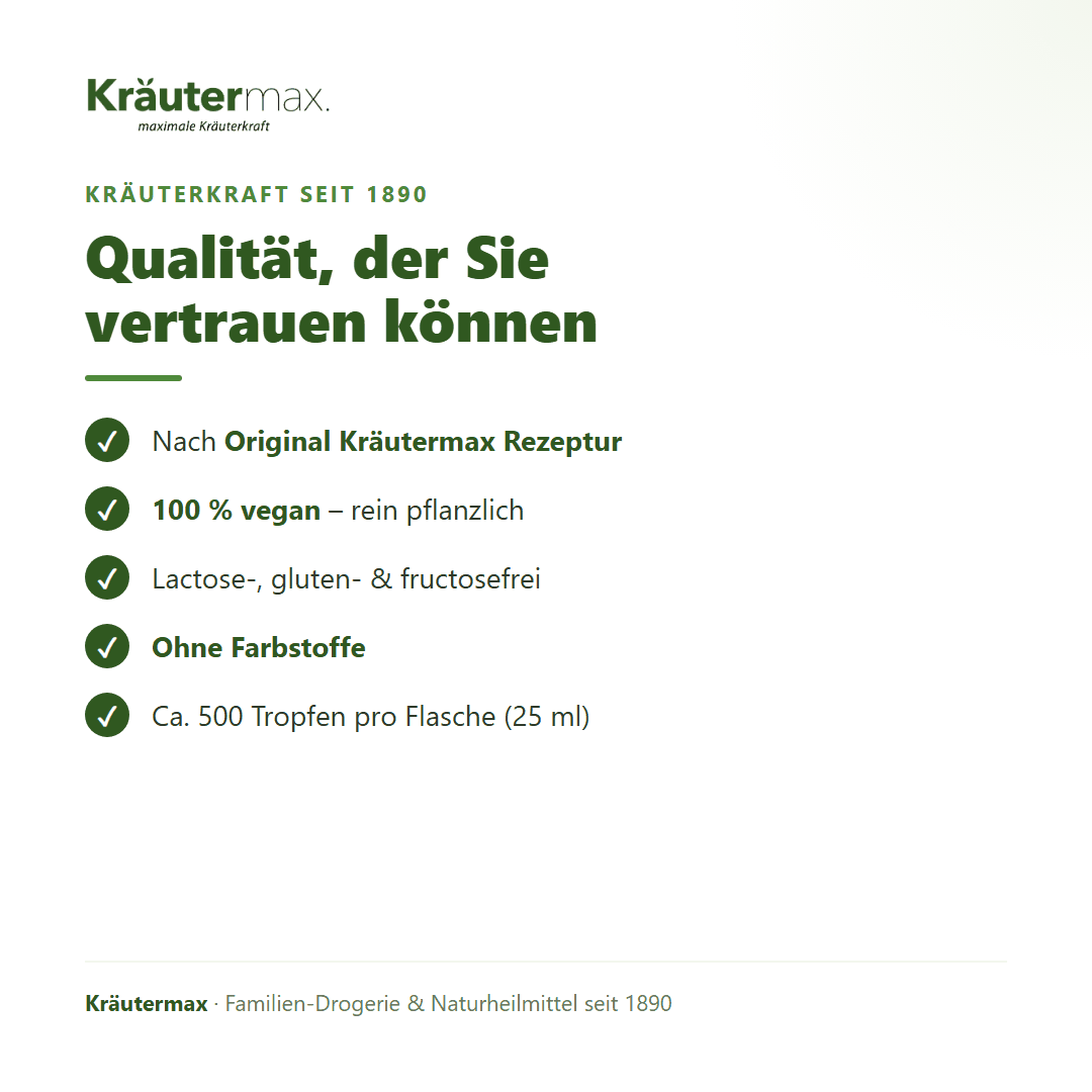 Grapefruitkern Extrakt Tropfen – 100 % vegan, lactose-, gluten- und fructosefrei, ca. 500 Tropfen, Original Kräutermax Rezeptur | Kräutermax