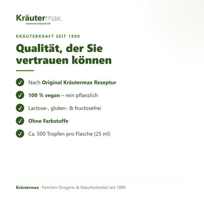 Grapefruitkern Extrakt Tropfen – 100 % vegan, lactose-, gluten- und fructosefrei, ca. 500 Tropfen, Original Kräutermax Rezeptur | Kräutermax