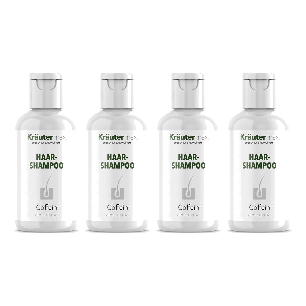 Haarshampoo Coffein+  4 x 250 ml