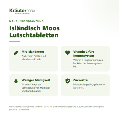 Isländisch Moos Lutschtabletten – nutzen