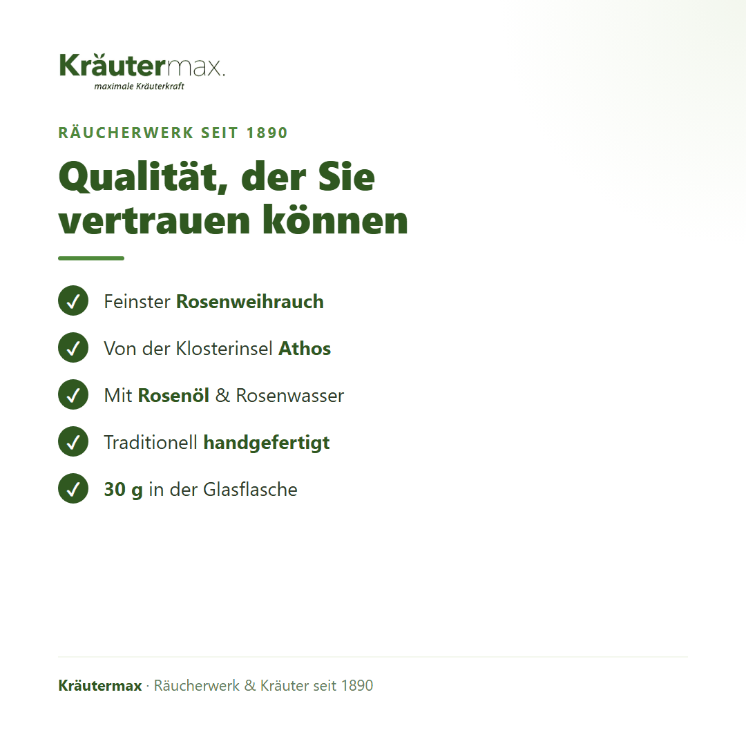 Klosterweihrauch – Qualität: reines Naturharz, traditionell zum Räuchern