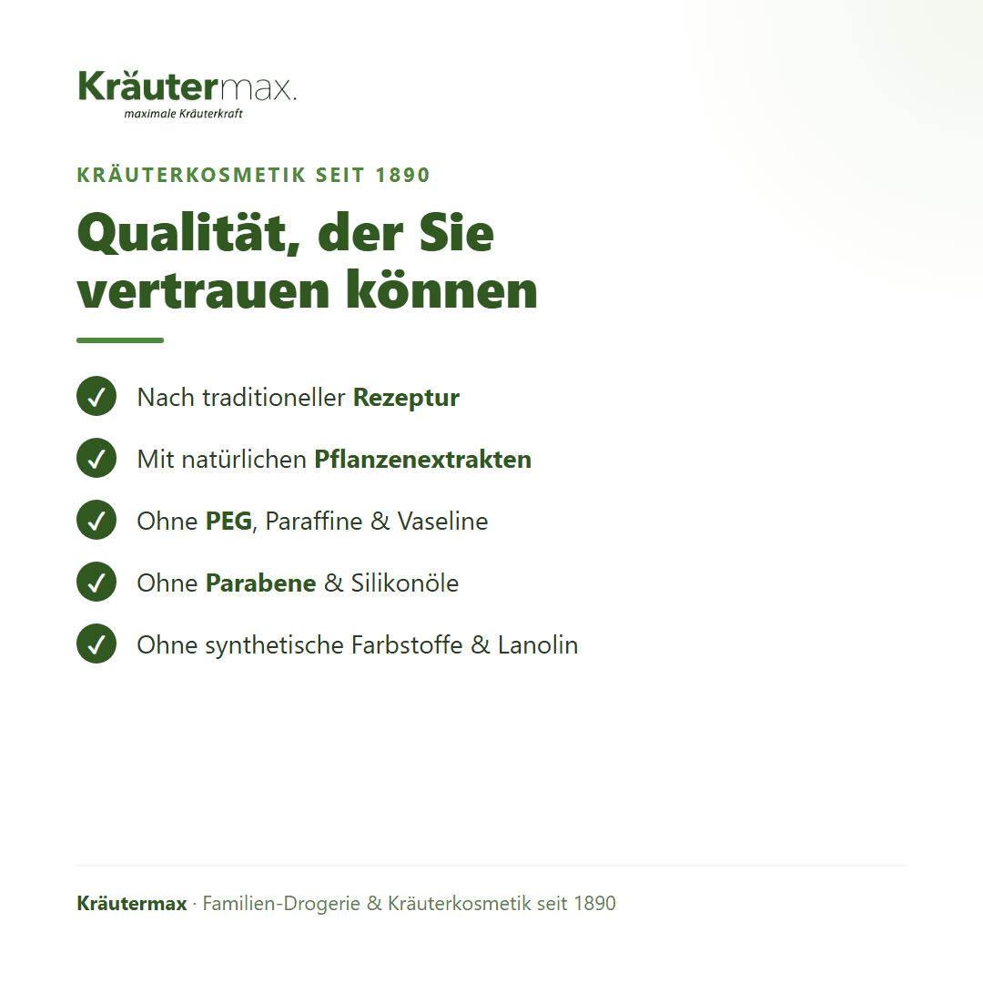 Kräuter Shampoo – Qualität: nach traditioneller Rezeptur, ohne PEG, Parabene und Silikonöle